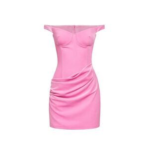 Alex Perry Women Peony Velvet Draped Off-The-Shoulder Mini Dress